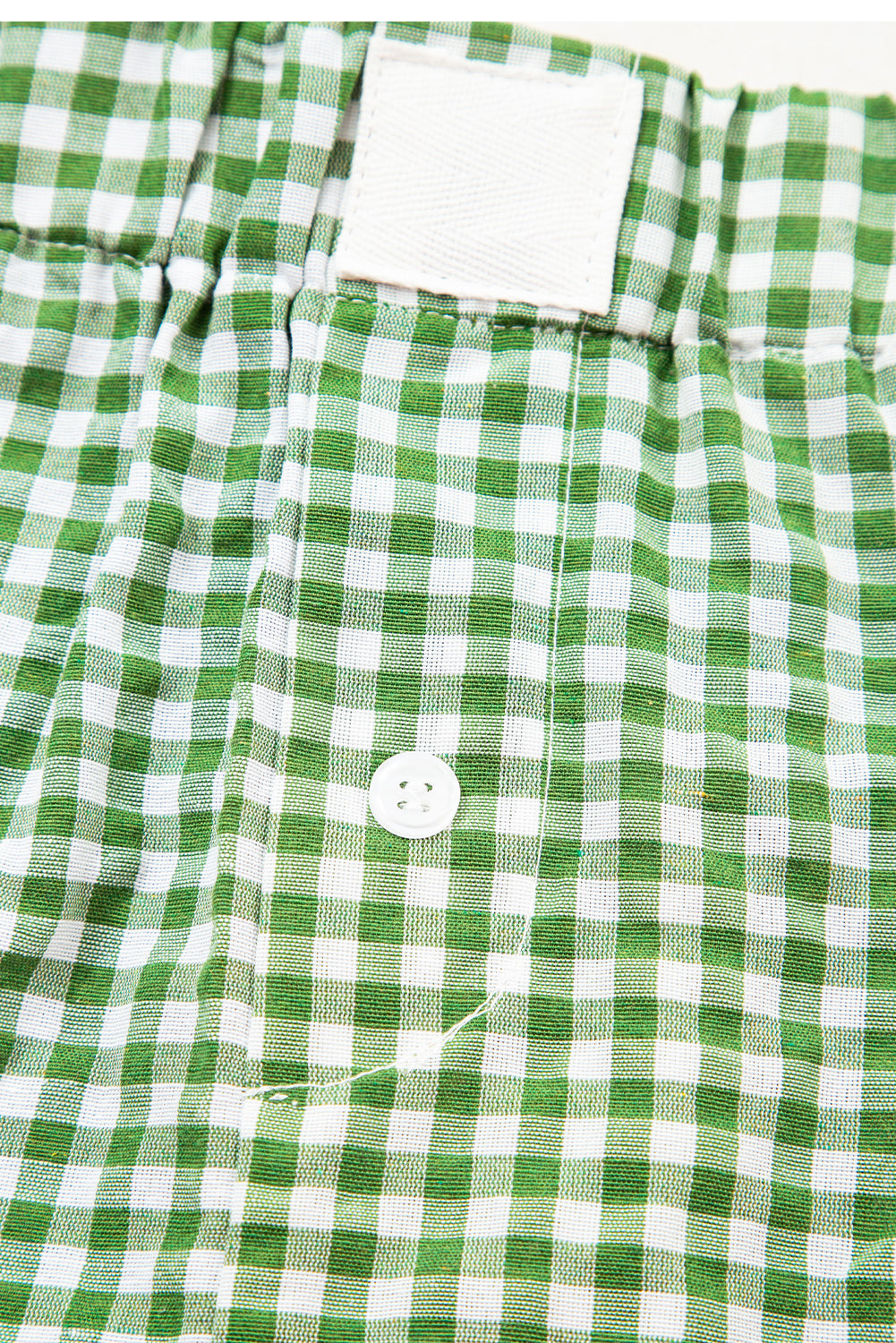 Red Gingham Printed High Waist Shorts